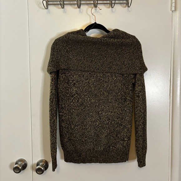 Michael Kors Brown Cowl Neck Sweater with Textured Knit - Picture 10 of 16